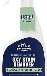 Rocco & Roxie Oxy Stain Remover - Oxygen Powered Carpet Cleaner Spray - Spot Cleaner for Upholstery, Couch, Laundry, Rug, Clothes, Car Seat, Mattress, Sofa, and More. - Pet & Baby Stains