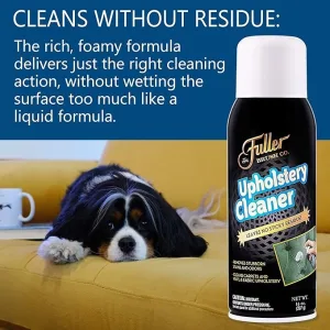 Fuller Brush Upholstery Cleaner - Multi Surface Solution - Rich Foaming Formula Penetrates and Removes Stubborn Stains Eliminates Odors Renews and Restores Surfaces Perfect for Carpets Seats and More